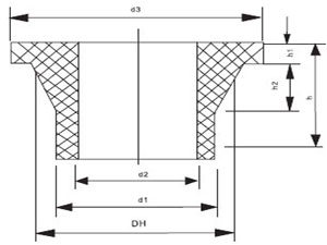 墊環(huán)活套法蘭平面圖